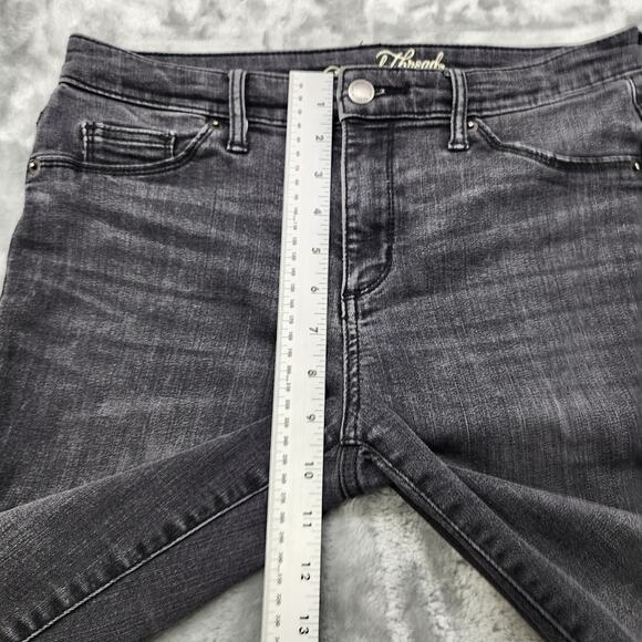 Universal Thread Jeans Womens 6/28L Gray High Rise Jegging Raw Hem Ankle Stretch - Picture 13 of 16